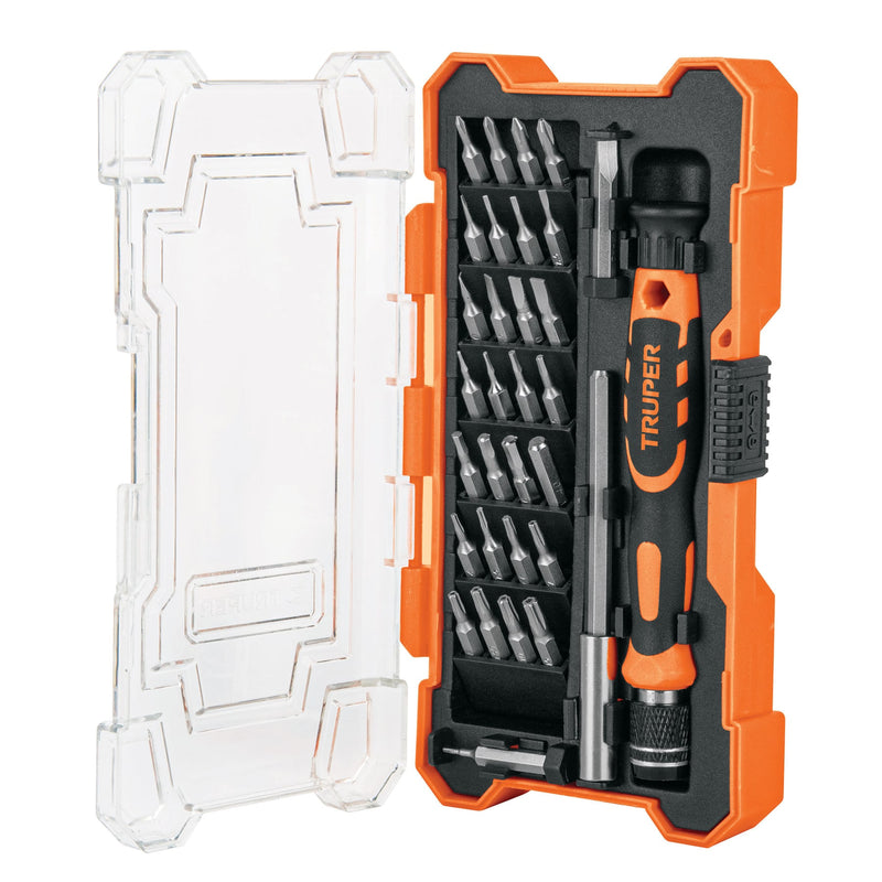 Destornillador de Joyero con 30 Puntas y Extensión, Truper